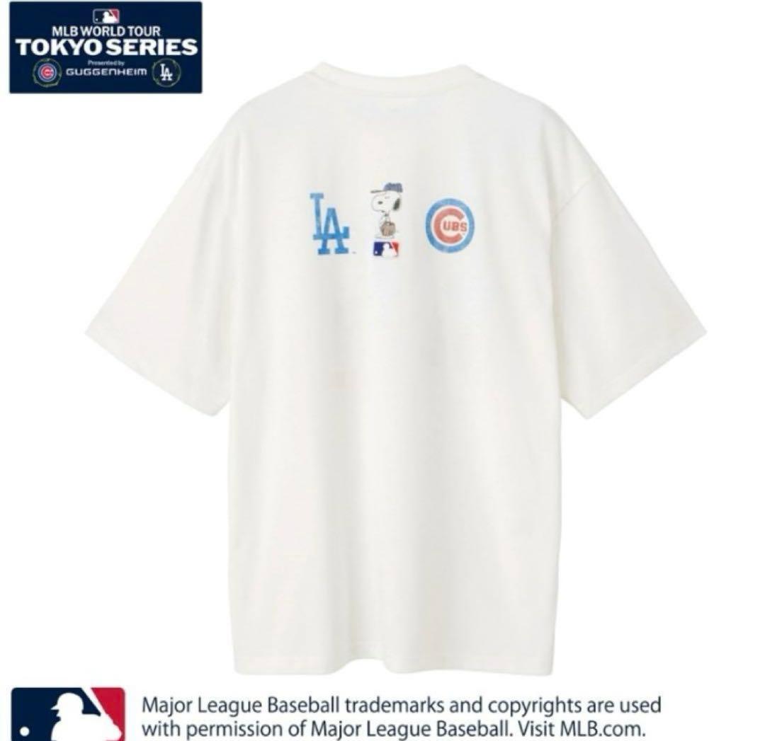 期間限定週末値下げ！ MLB×スヌーピー コラボTシャツ Mサイズ 新品未使用