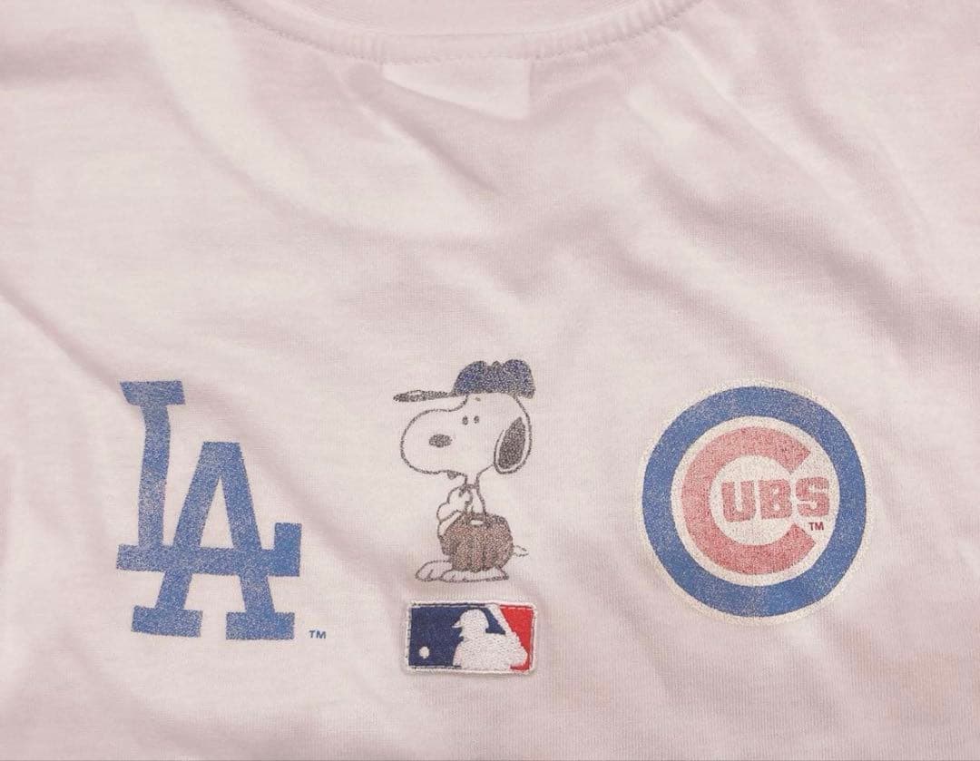 期間限定週末値下げ！ MLB×スヌーピー コラボTシャツ Mサイズ 新品未使用