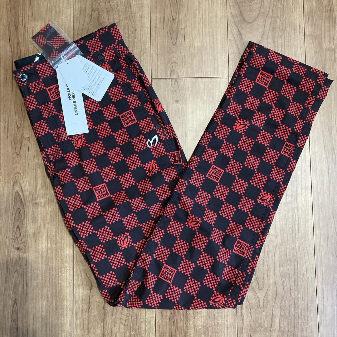 新品　MASTER BUNNY　岩井姉妹　ストレッチ　チェック柄　ゴルフパンツ