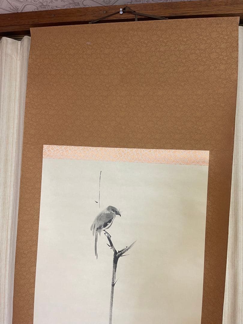 掛軸 宮本武蔵 『枯木鳴鵙図』 オマージュ