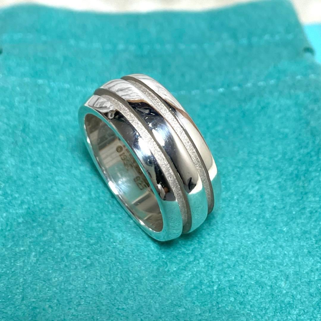 TIFFANY&Co.ティファニー　グルーブドリング　18号 メンズ/レディース