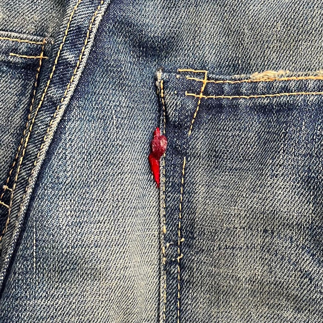 【雰囲気◎】LEVI‘S 501XX LVC1955 W30【鬼ヒゲハチノス】