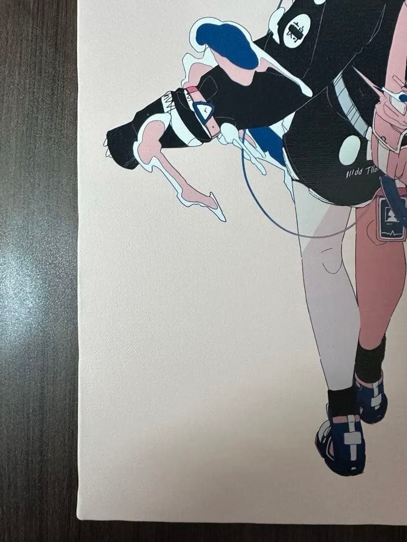 ダイスケリチャード　キャンバスアート「背中から嫌な予感がする人」Mサイズ