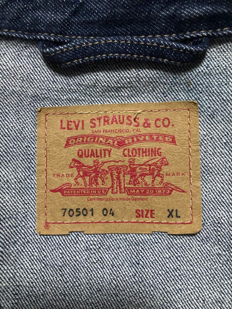 極美品90s ユーロ リーバイス 70501 デニムジャケット XL 506XX