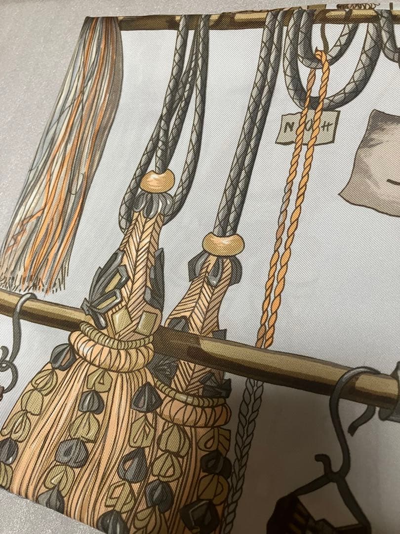 エルメス　HERMES カレ90 Pasementerie 【紐飾り】　大判