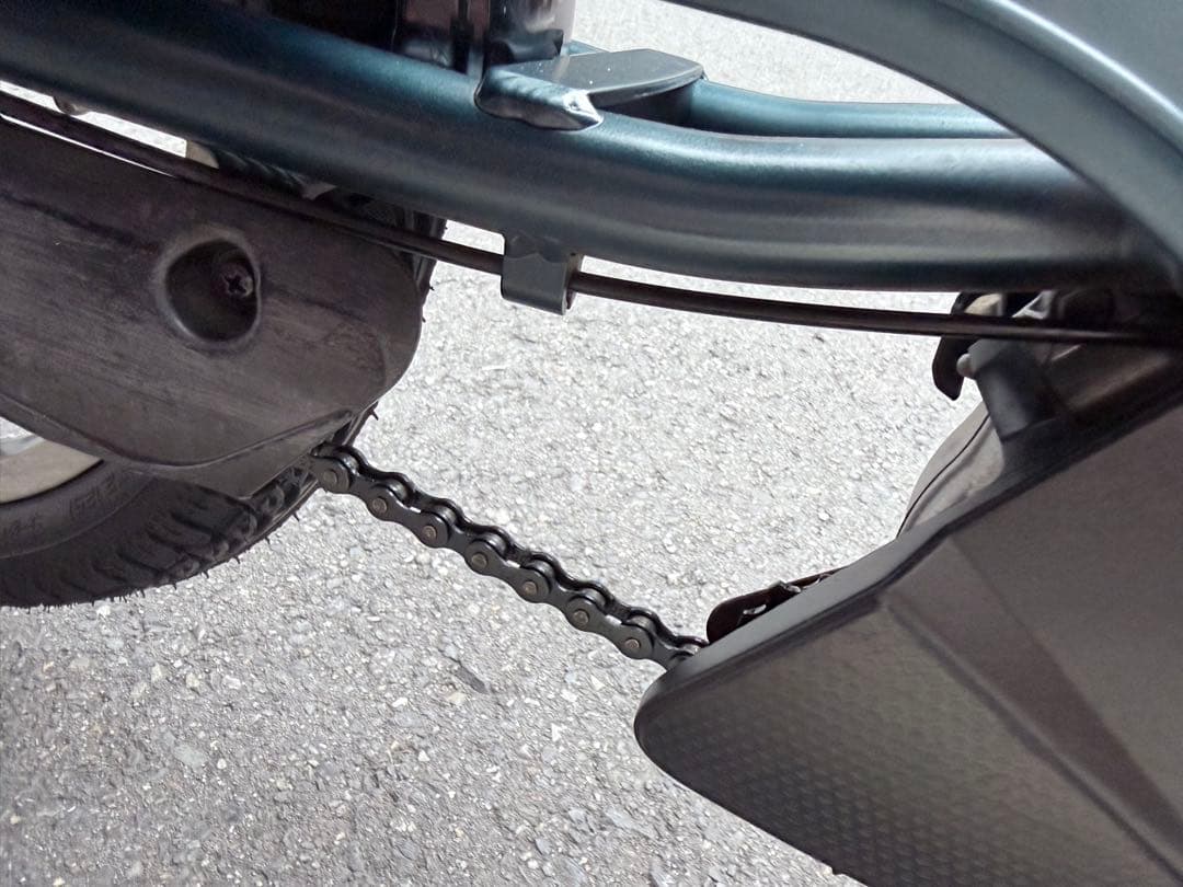 子供乗せ　ブリヂストン　電動アシスト自転車 チャイルドシート付き ダークブルー