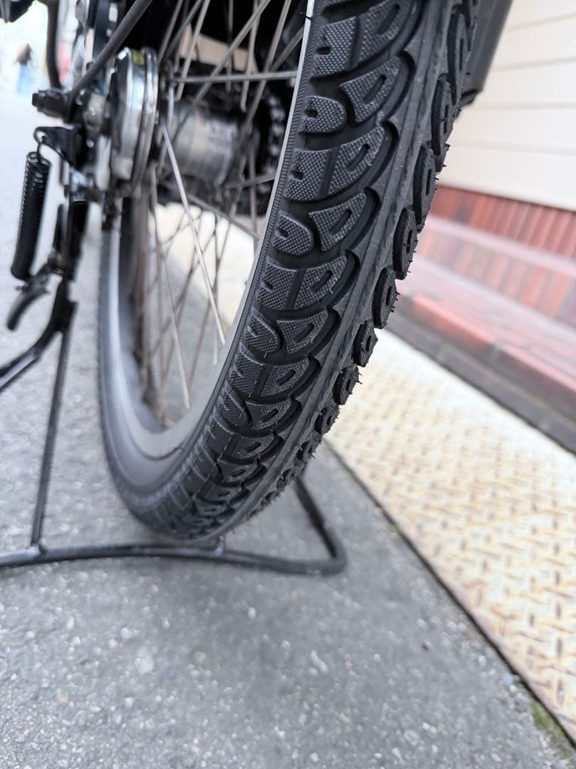 子供乗せ　ブリヂストン　電動アシスト自転車 チャイルドシート付き ダークブルー