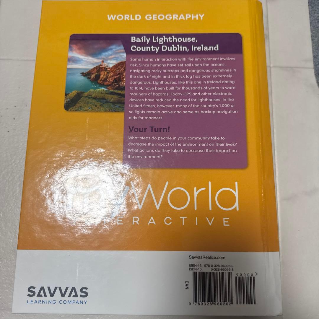 語学・辞書・学習参考書 World geography my world interactive