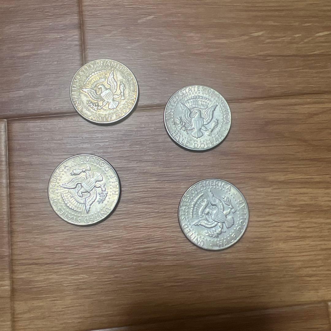 1964年ケネディ4枚セット　kennedy half doller