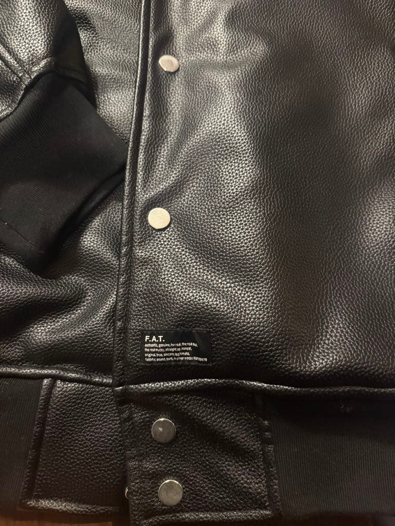 FAT COOPERS フェイク　レザー　ジャケット
