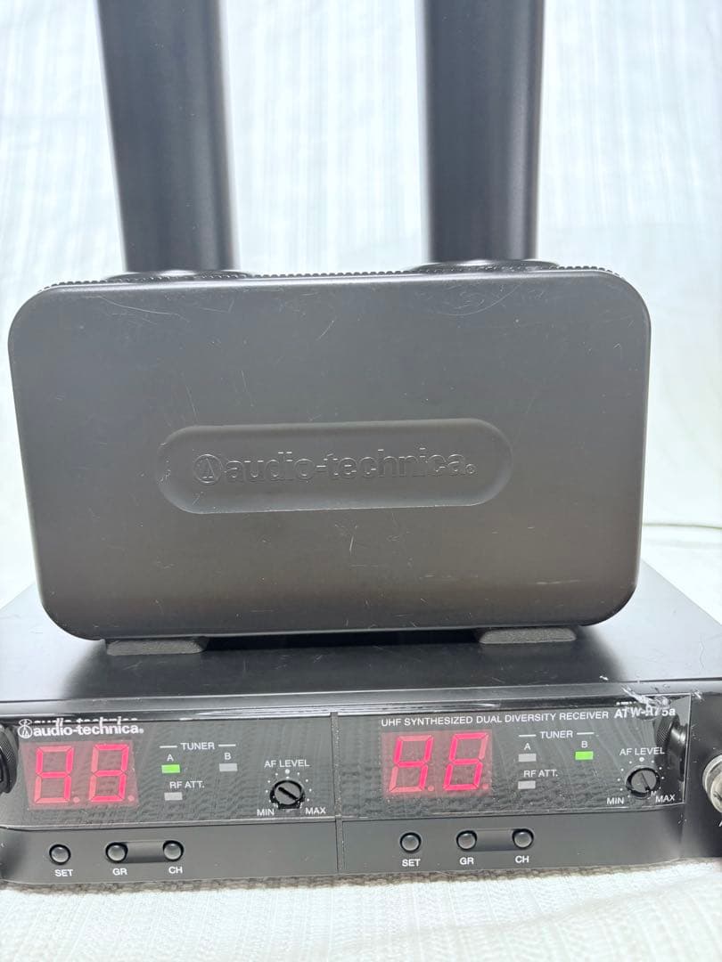 audio-technica ATW-R75a ワイヤレスマイク2本 充電器付き