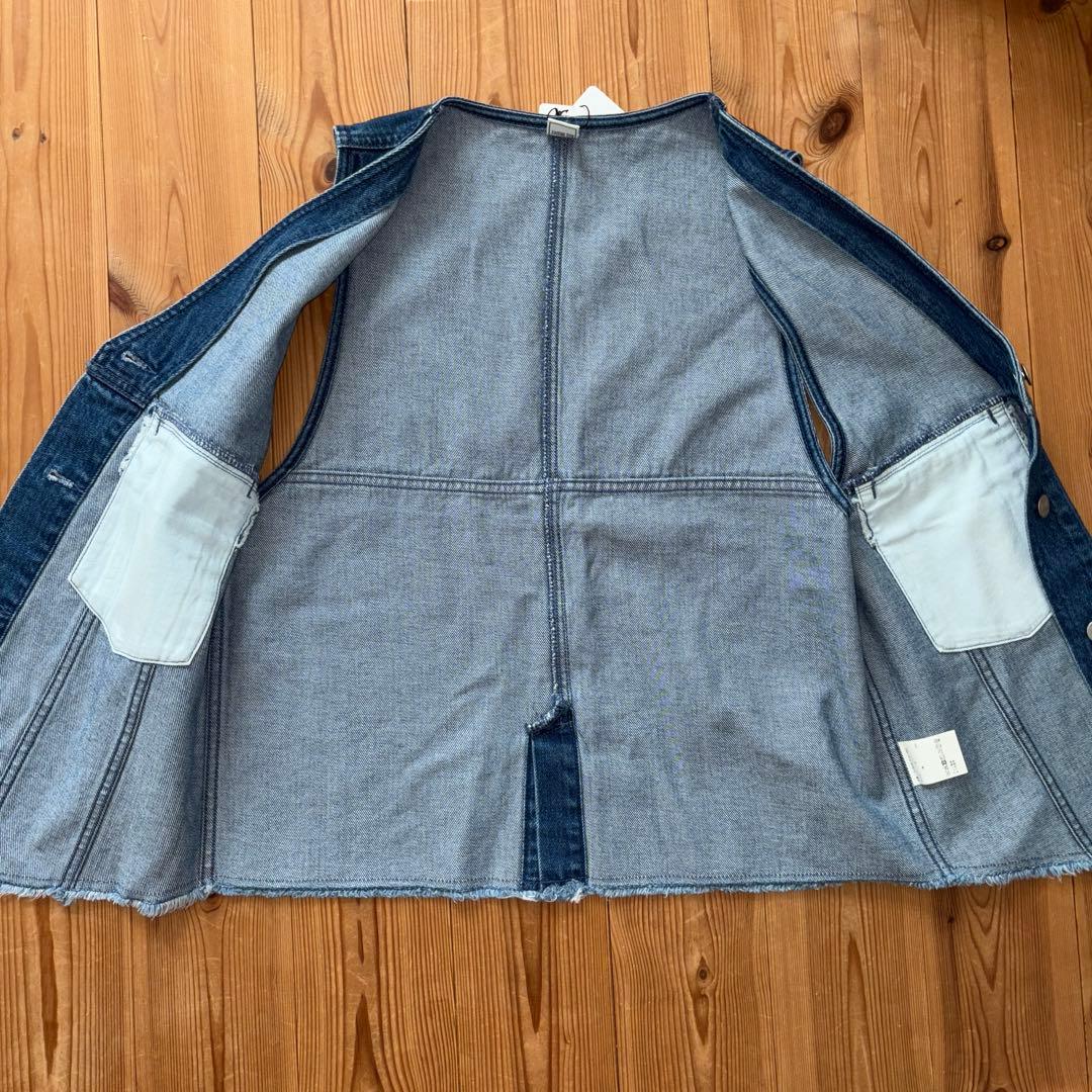 RM デニム　Ｖネックベスト　ノーリーズ　NOLLEY'S