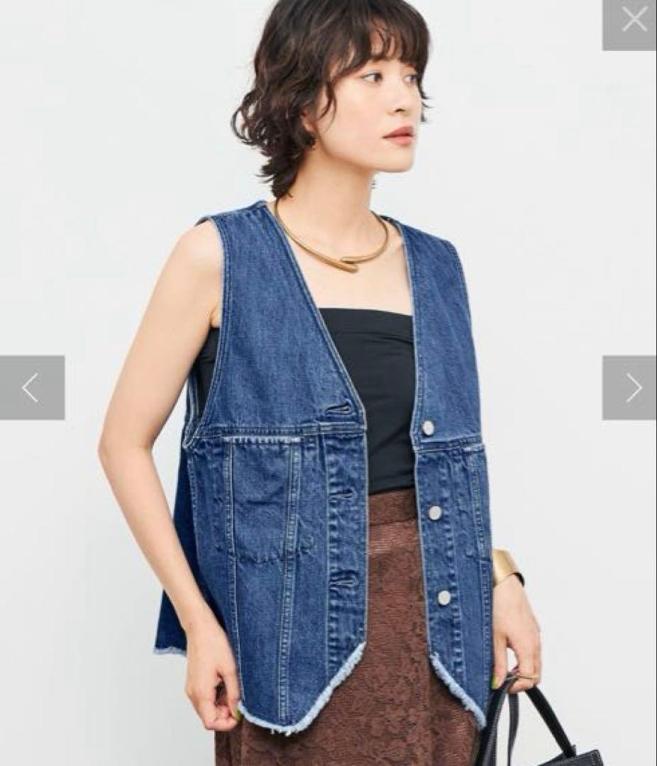 RM デニム　Ｖネックベスト　ノーリーズ　NOLLEY'S