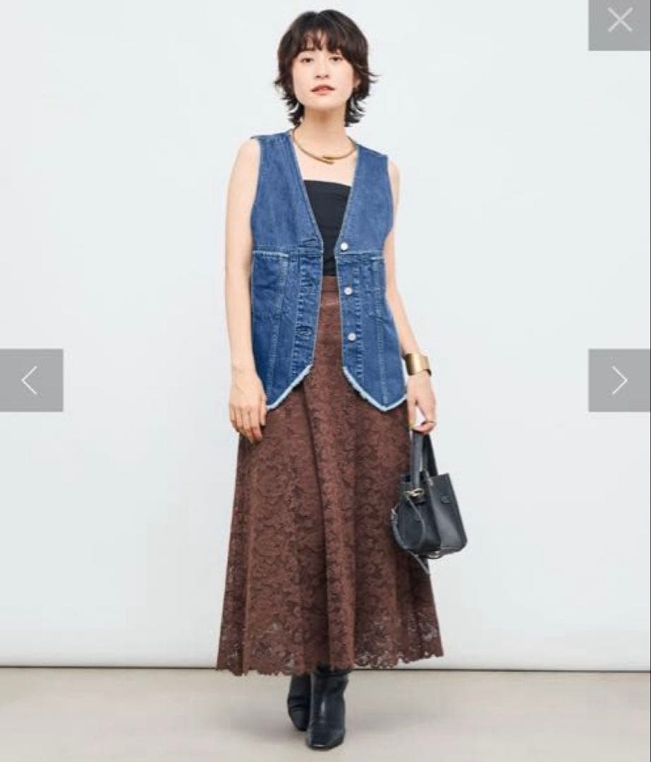 RM デニム　Ｖネックベスト　ノーリーズ　NOLLEY'S