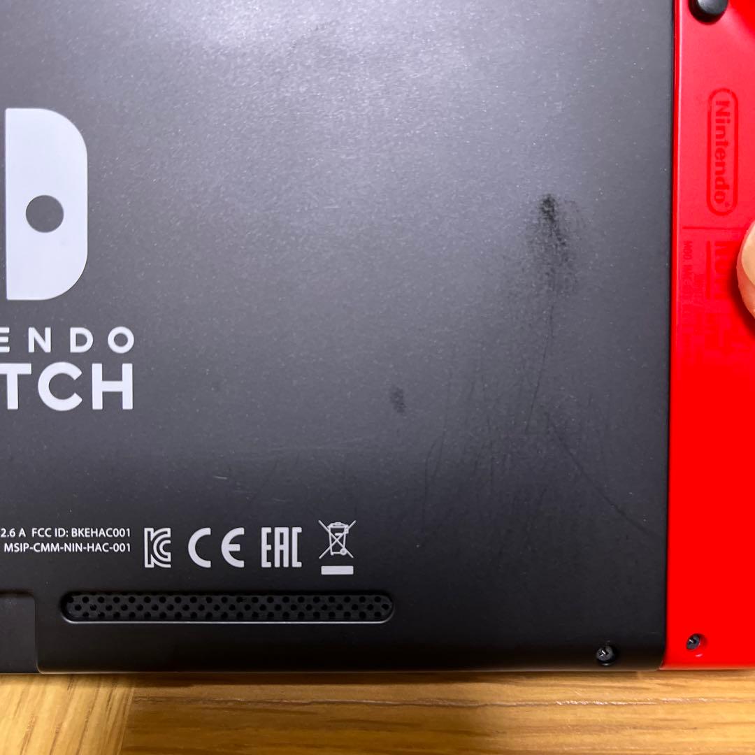 Nintendo Switch 赤/グレー 本体 + 付属品　Micro SD付