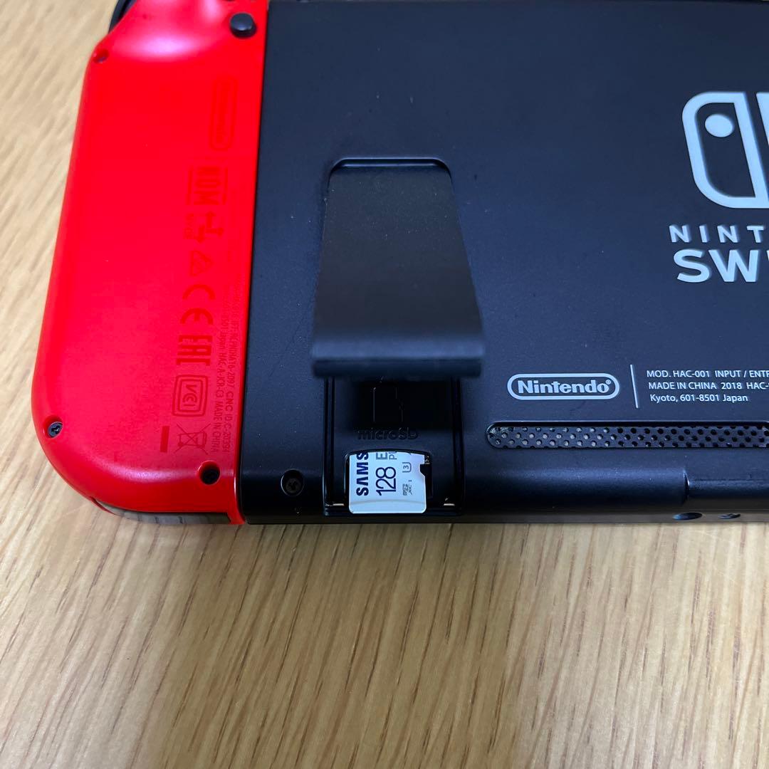 Nintendo Switch 赤/グレー 本体 + 付属品　Micro SD付
