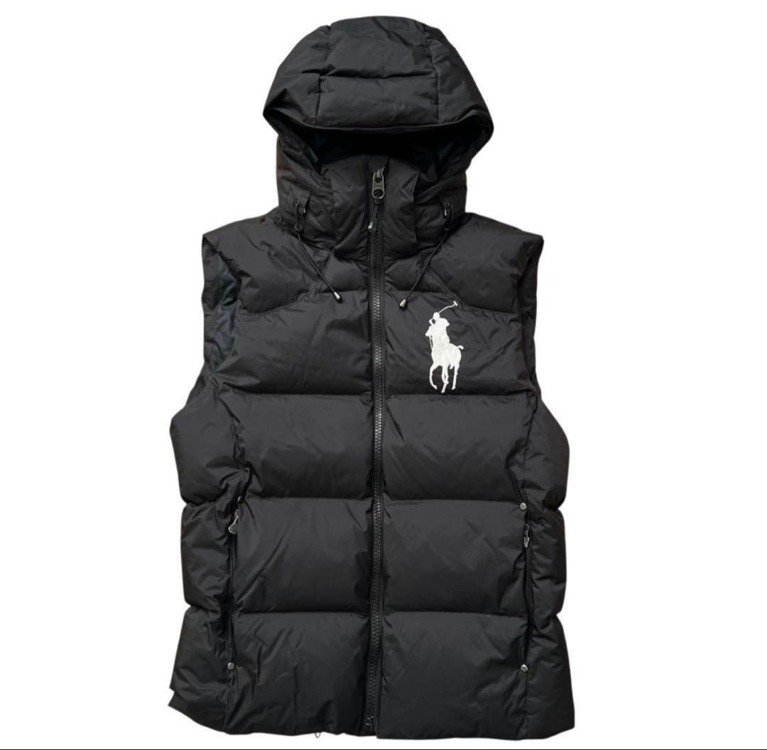 POLO Ralph Lauren　ビッグポニー　ダウンベスト　フード　S
