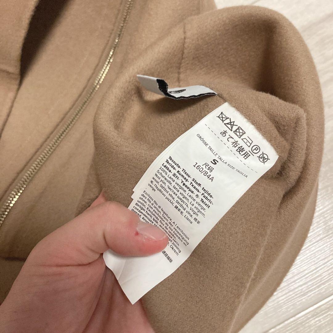 MaxMara ヘレーネ ピュアウール ダブルフェイス ケープ Sサイズ