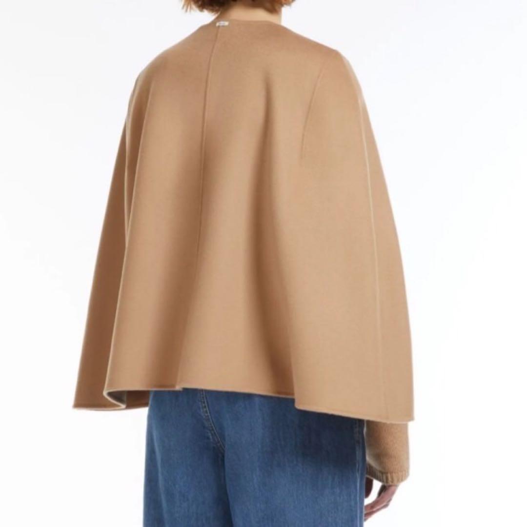 MaxMara ヘレーネ ピュアウール ダブルフェイス ケープ Sサイズ