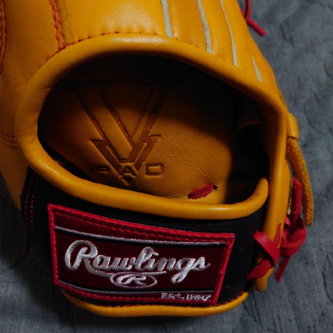 新品展示品Rawlings R2G 軟式グローブ イエロー/レッド