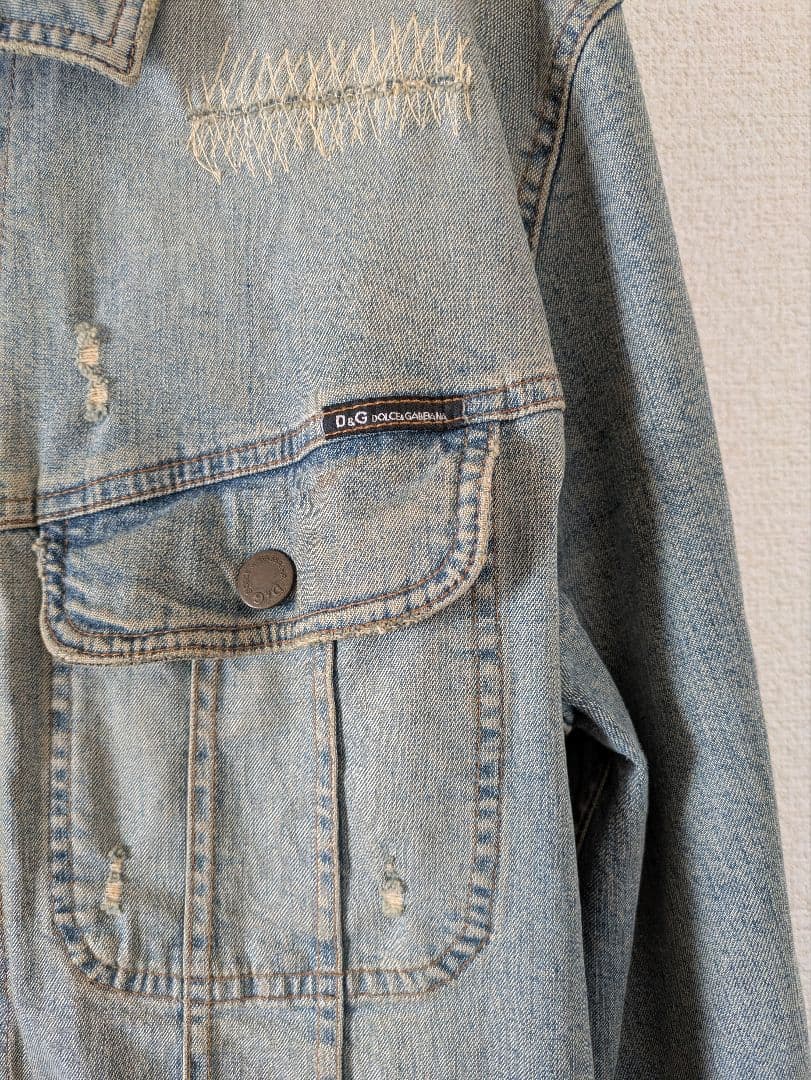 DOLCE＆GABBANA ダメージデニムジャケット