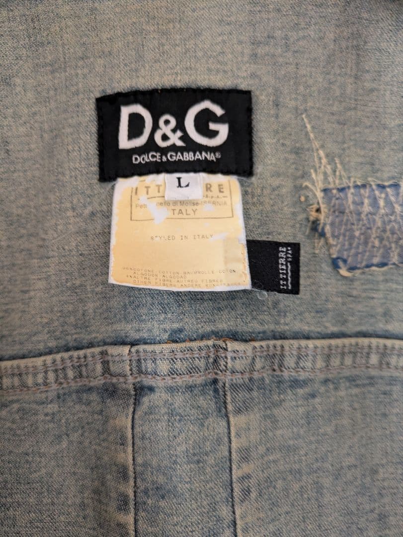 DOLCE＆GABBANA ダメージデニムジャケット