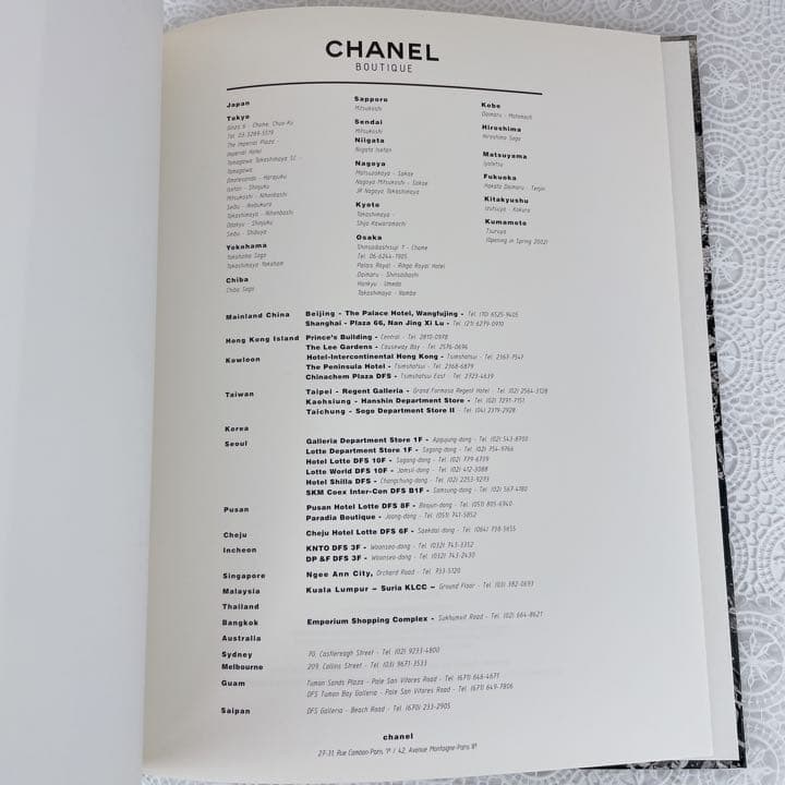 CHANEL PRINTEMPS-SPRING-SUMMER2002カタログ