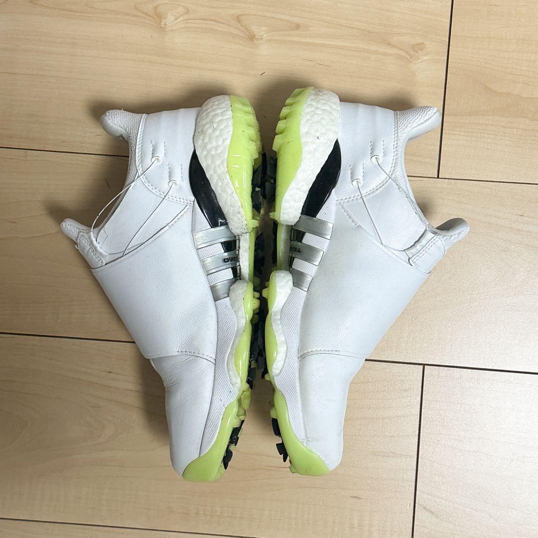 【限定品】アディダス　TOUR360 22 ゴルフシューズ　白　黄