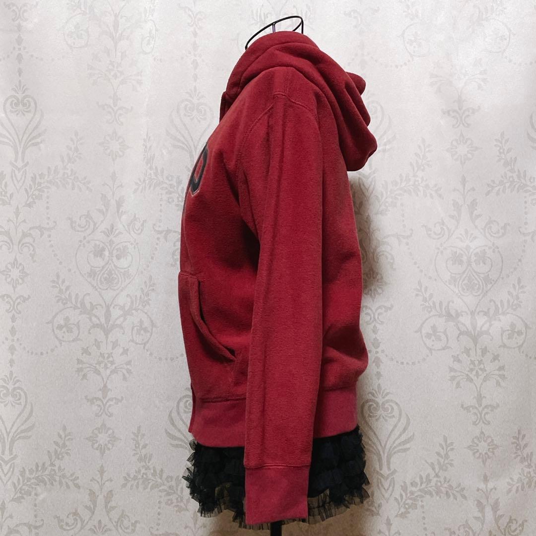 old GAP パーカー フリース 赤 平成ギャルy2k グランジ ヴィンテージ