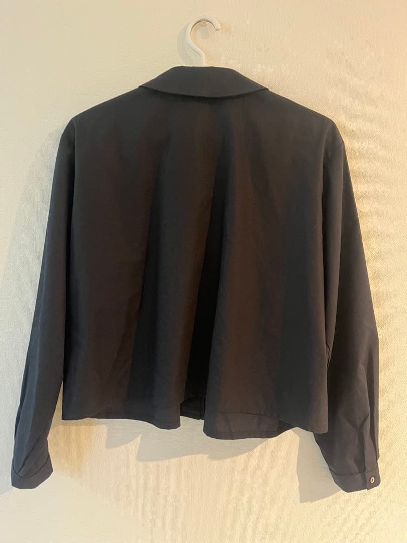 mizuiro ind ダブルカラーシャツ　ブラック　卒業式　卒園式