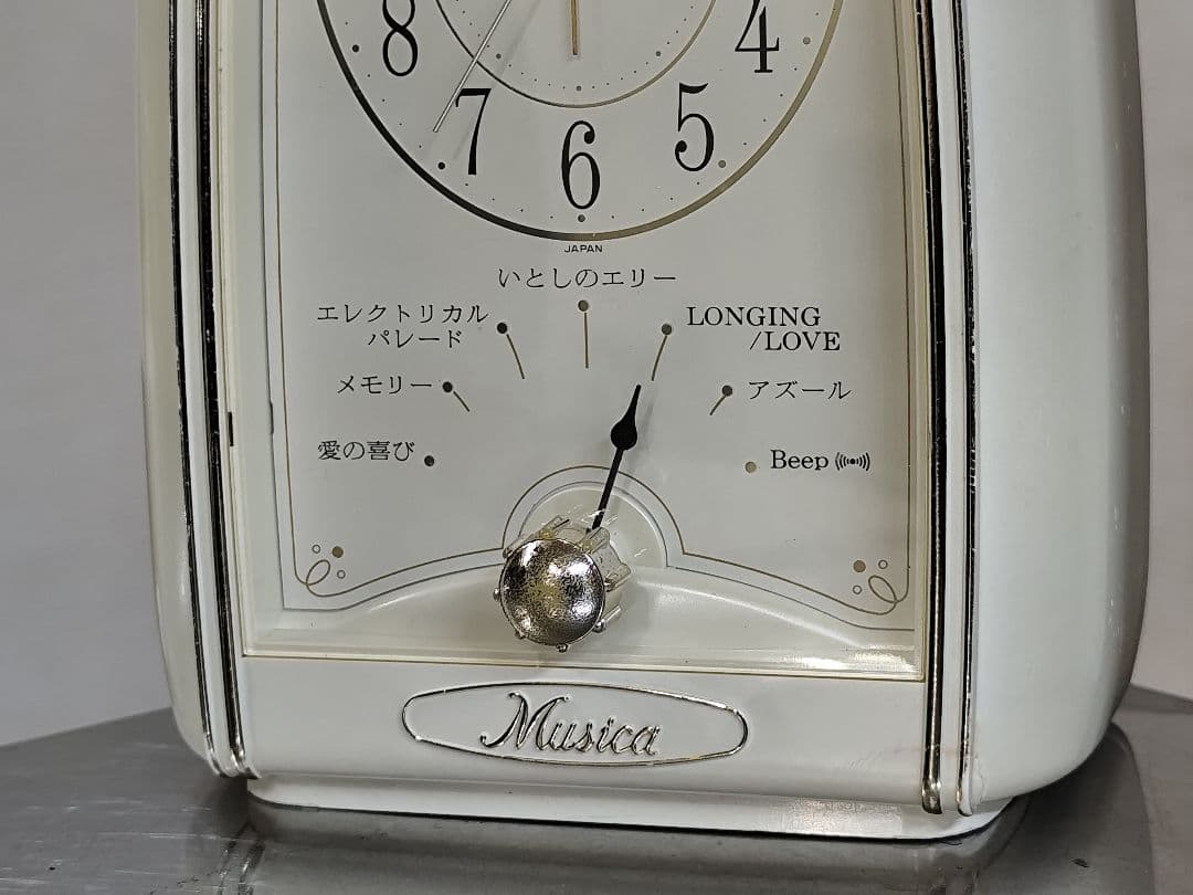 セイコー ムジカ musica QM717W FM音源 メロディ目覚まし時計