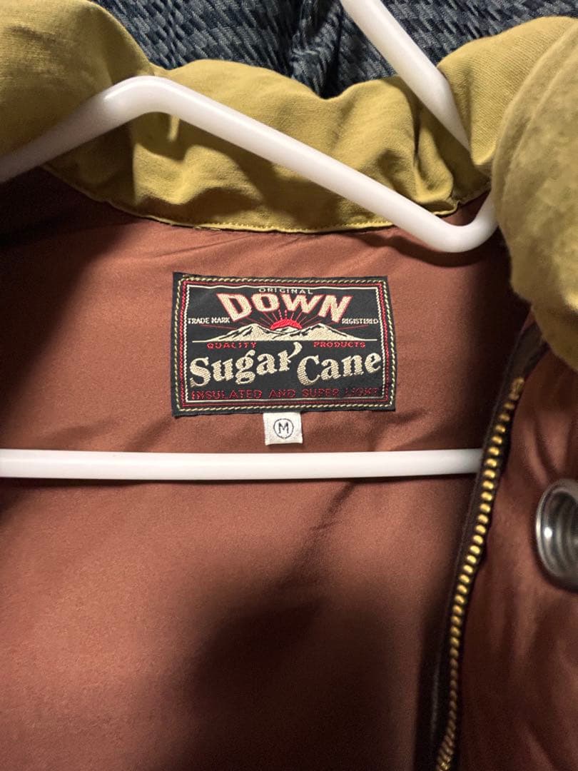 Sugar Cane ダウンベスト Mレザーヨーク アメカジ バイカー