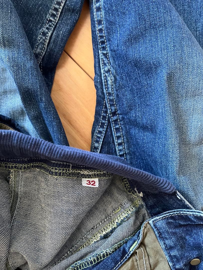 パンツ go hemp VENDOR RIB PANTS DENIM USED WASH