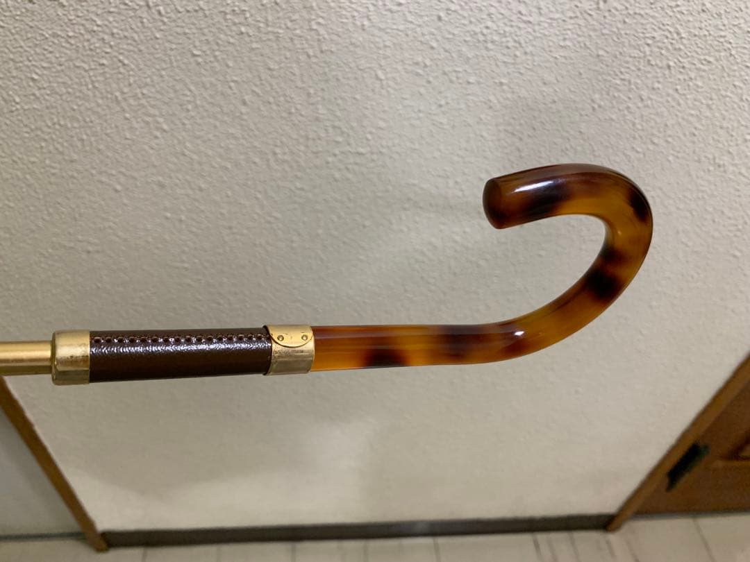 KofKRIZIAヒョウ柄シルバーブラウン雨傘大判長傘オーロラ猫科豹柄ゴールド骨