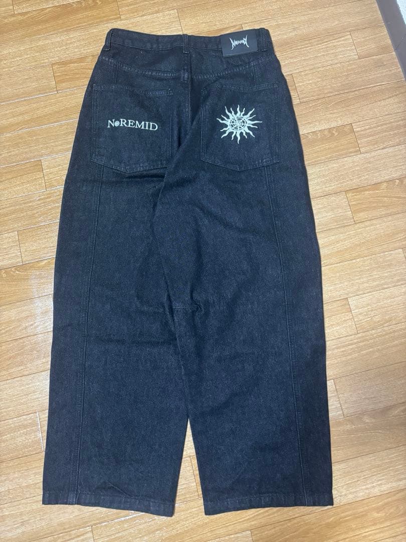 NOREMID ブラックデニム パンツ