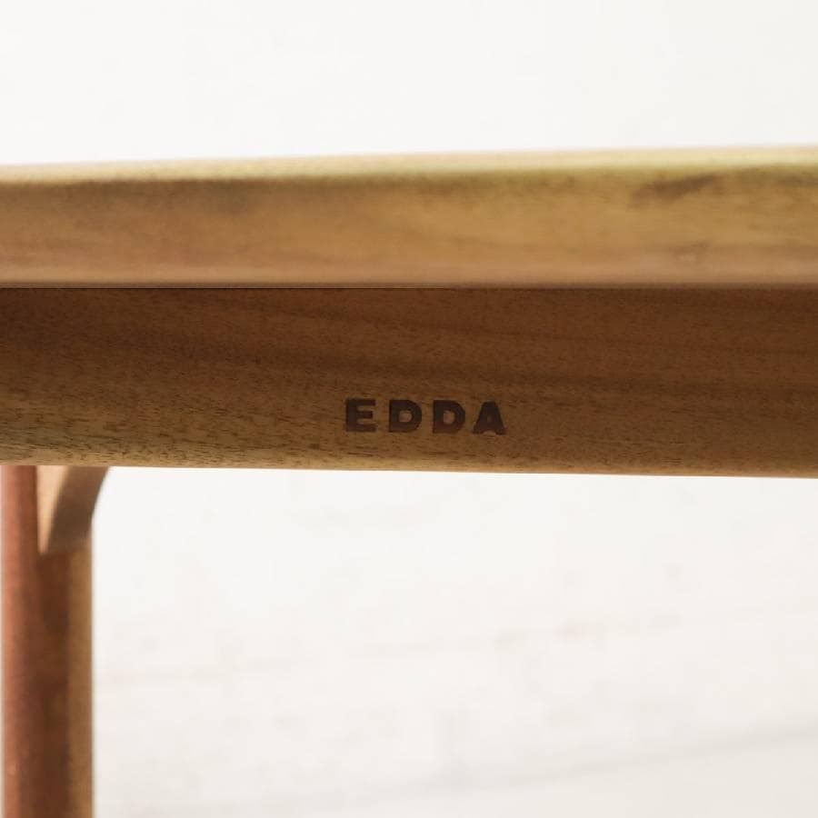 EDDA 朝日木材加工 リビングテーブル チーク材 北欧ヴィンテージ風 継ぎ脚