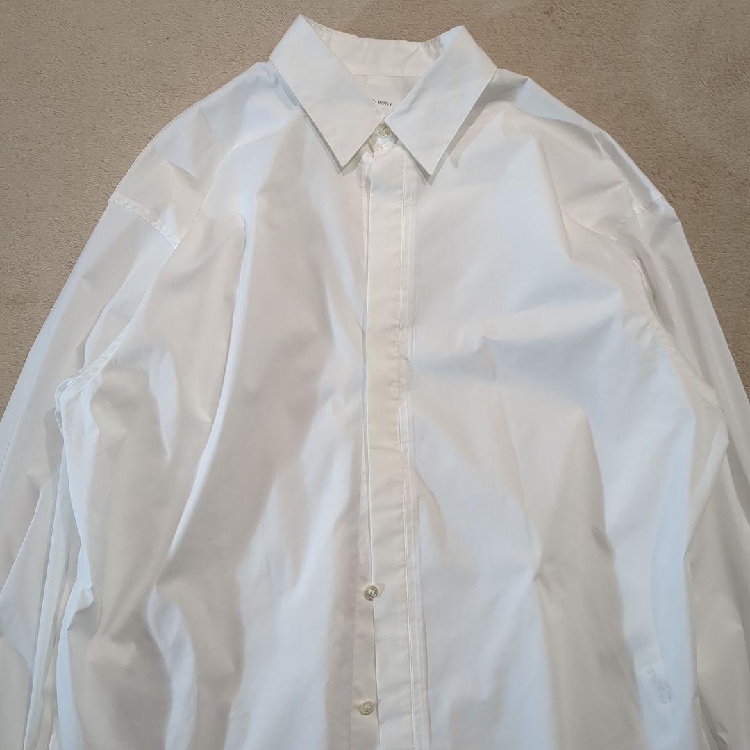 HERALBONY スカーフループ付き ベーシックシャツ 白 定価33,000円