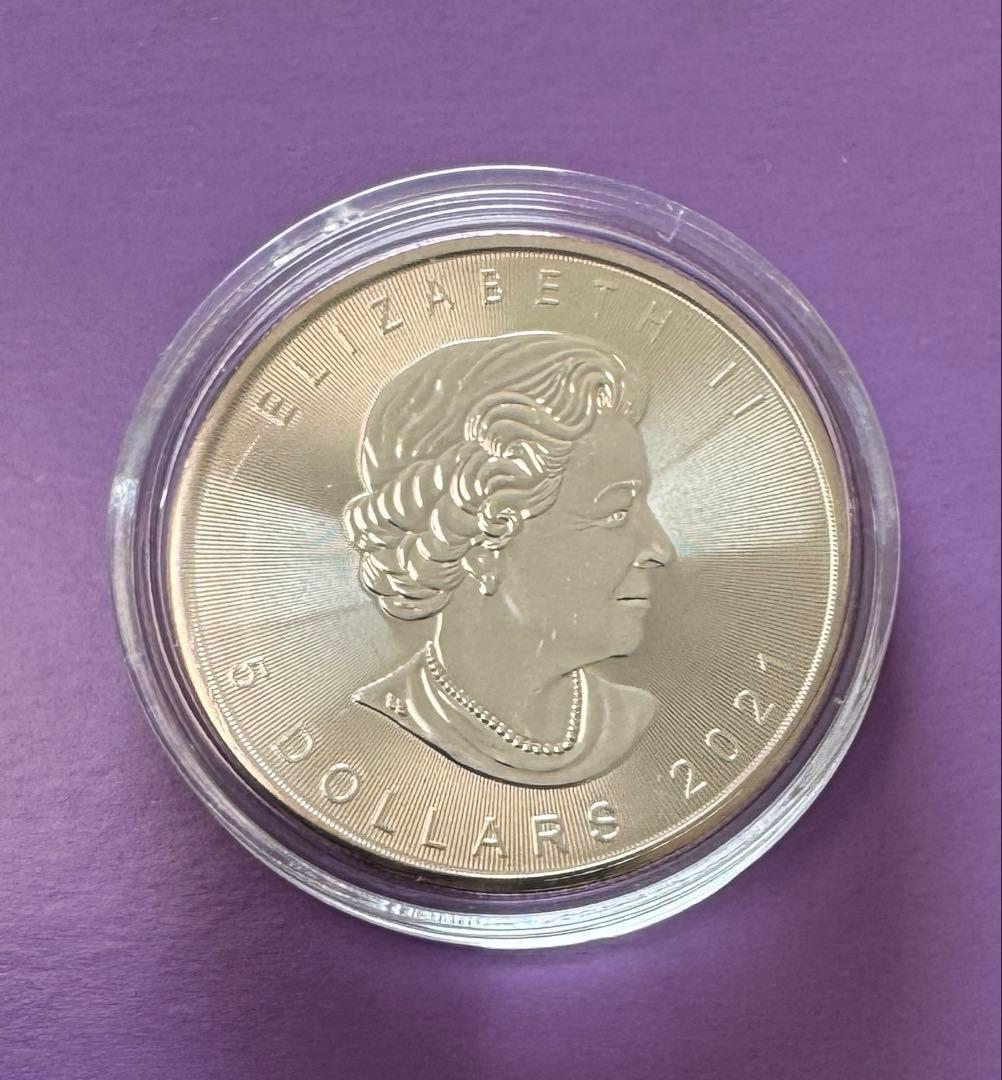 【メイプルリーフ銀貨】1オンス2021年