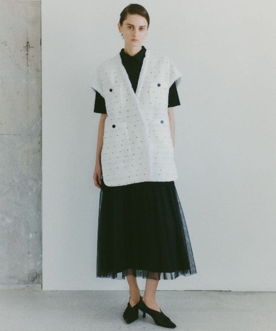 ADORE フラワースパングルツィードジャケット　サンプル品