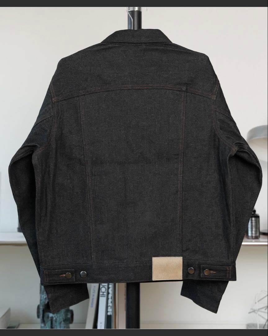 LURAKU Rigid Denim Jacket ブラック Mサイズ