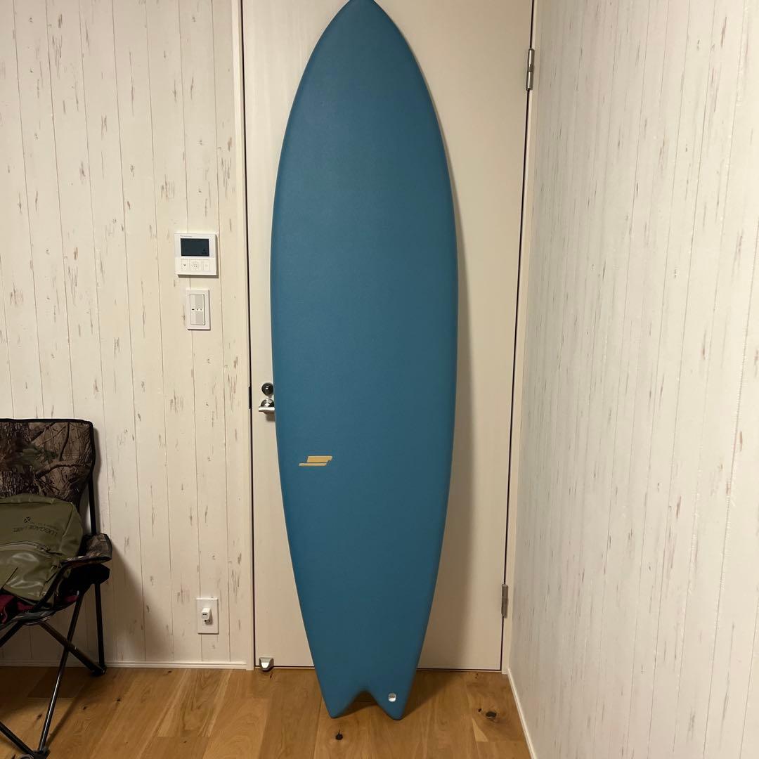 最終値下！ビーチアクセスHS6'10\" クアッドフィッシュ ミッドワックスフリー
