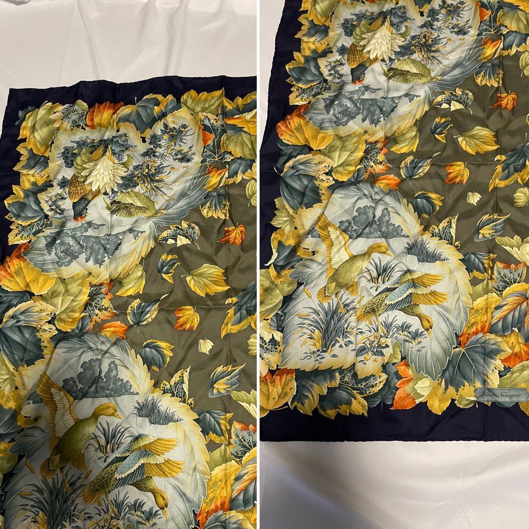 ★4点セット★HERMES★フェラガモ★スカーフ★カレ90★シルク★動物★鳥★