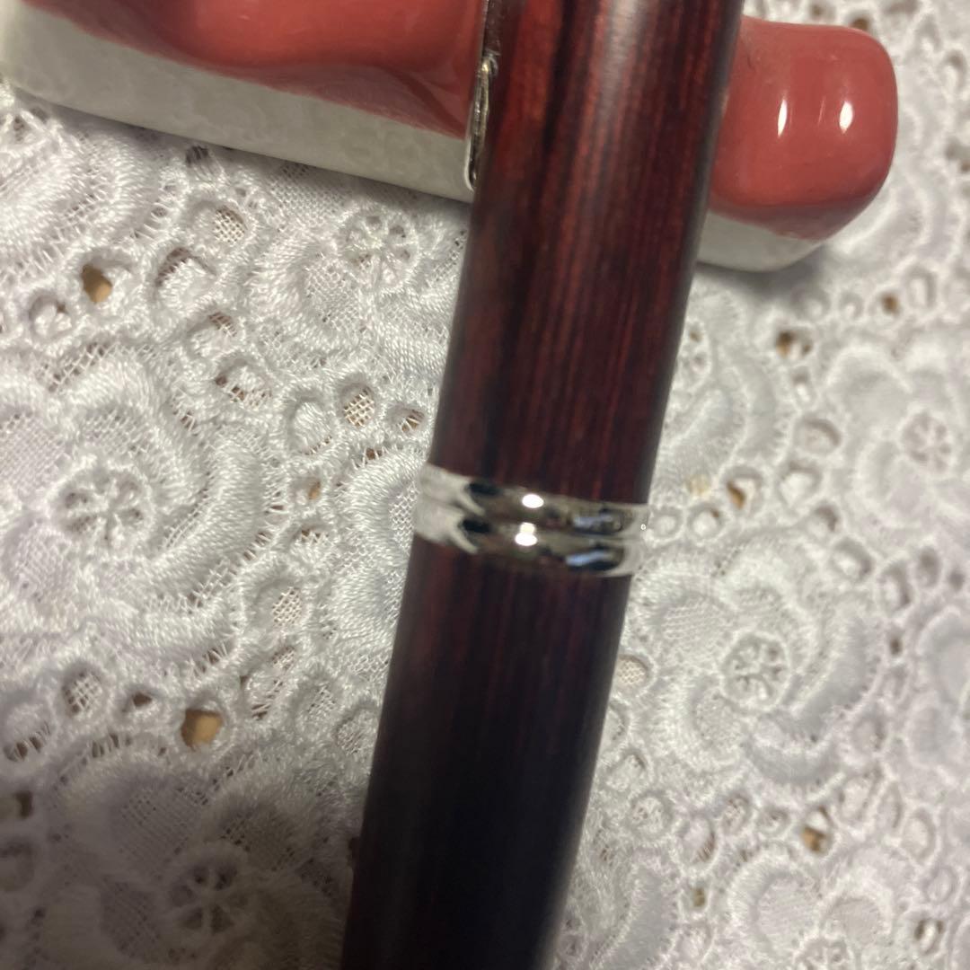 【万年筆】パイロット　キャップレス木軸　ディープレッド　F細字　18K