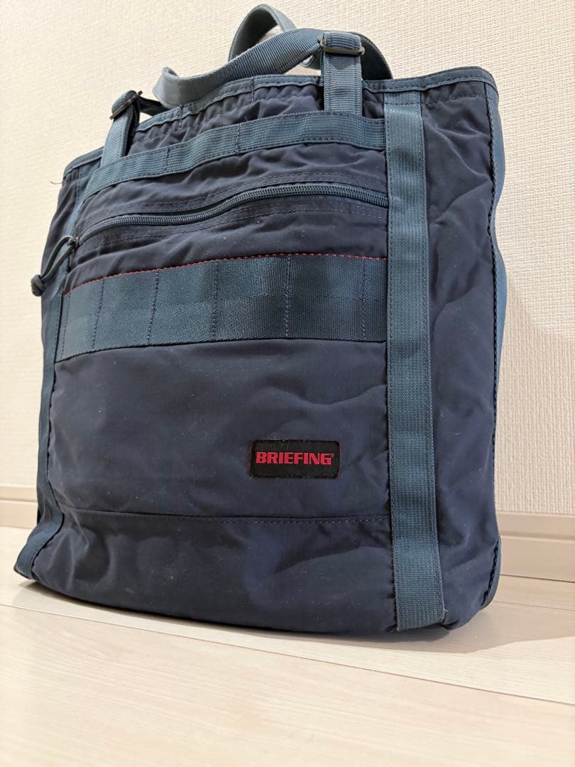 BRIEFING ネイビー トートバッグ