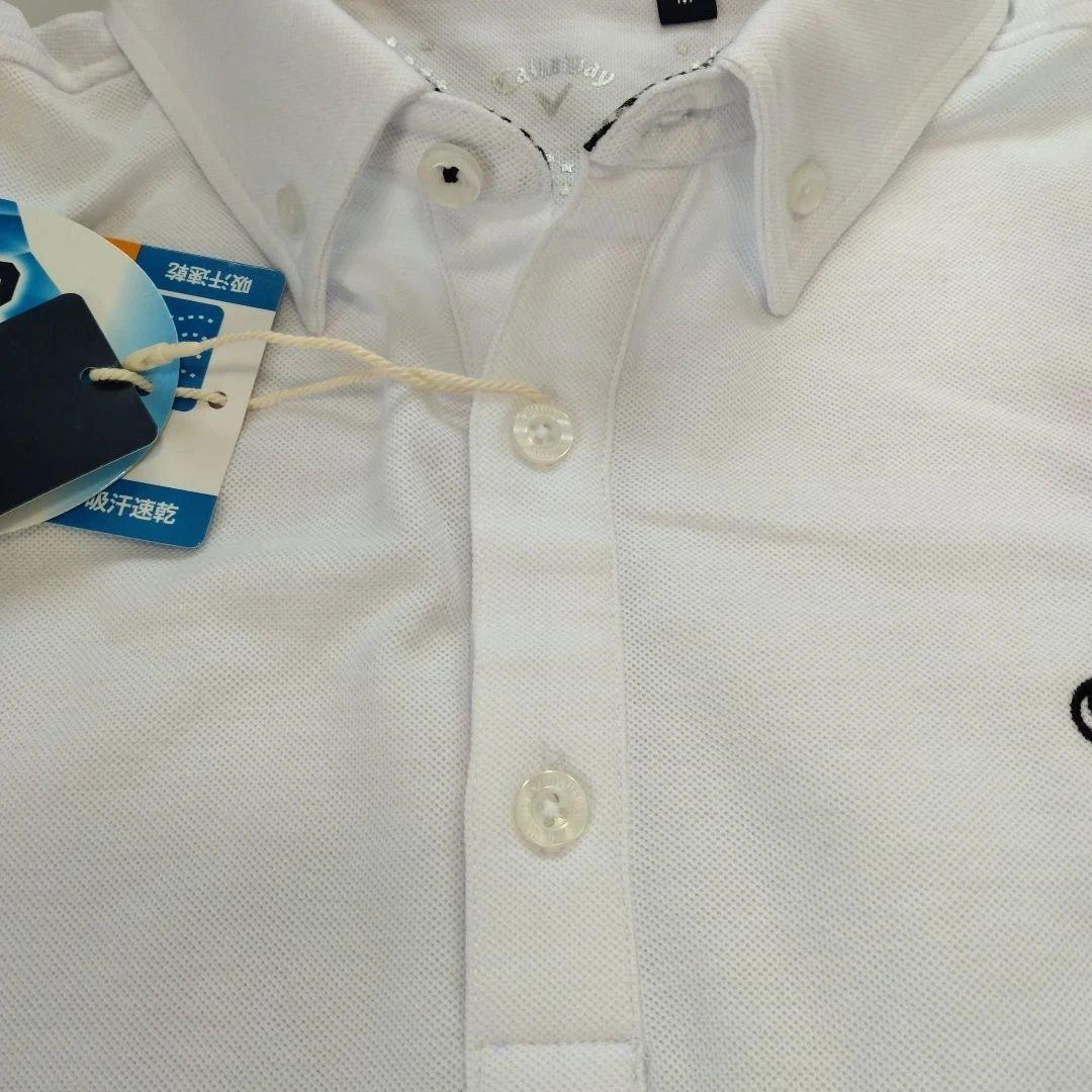 Callaway Apparel 半袖 ポロシャツ 吸汗速乾性 ホワイト M