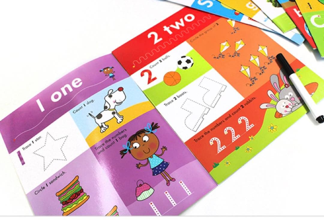 Scholastic Write&Wipe書いて消せる 英語 ワークブック10冊