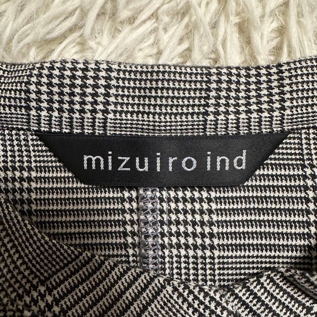 【mizuiro ind】 ミズイロインド ワンピース ロング チェック