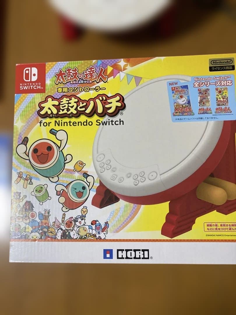switchソフト 太鼓の達人 ドンダフルフェスティバル　太鼓とバチセット