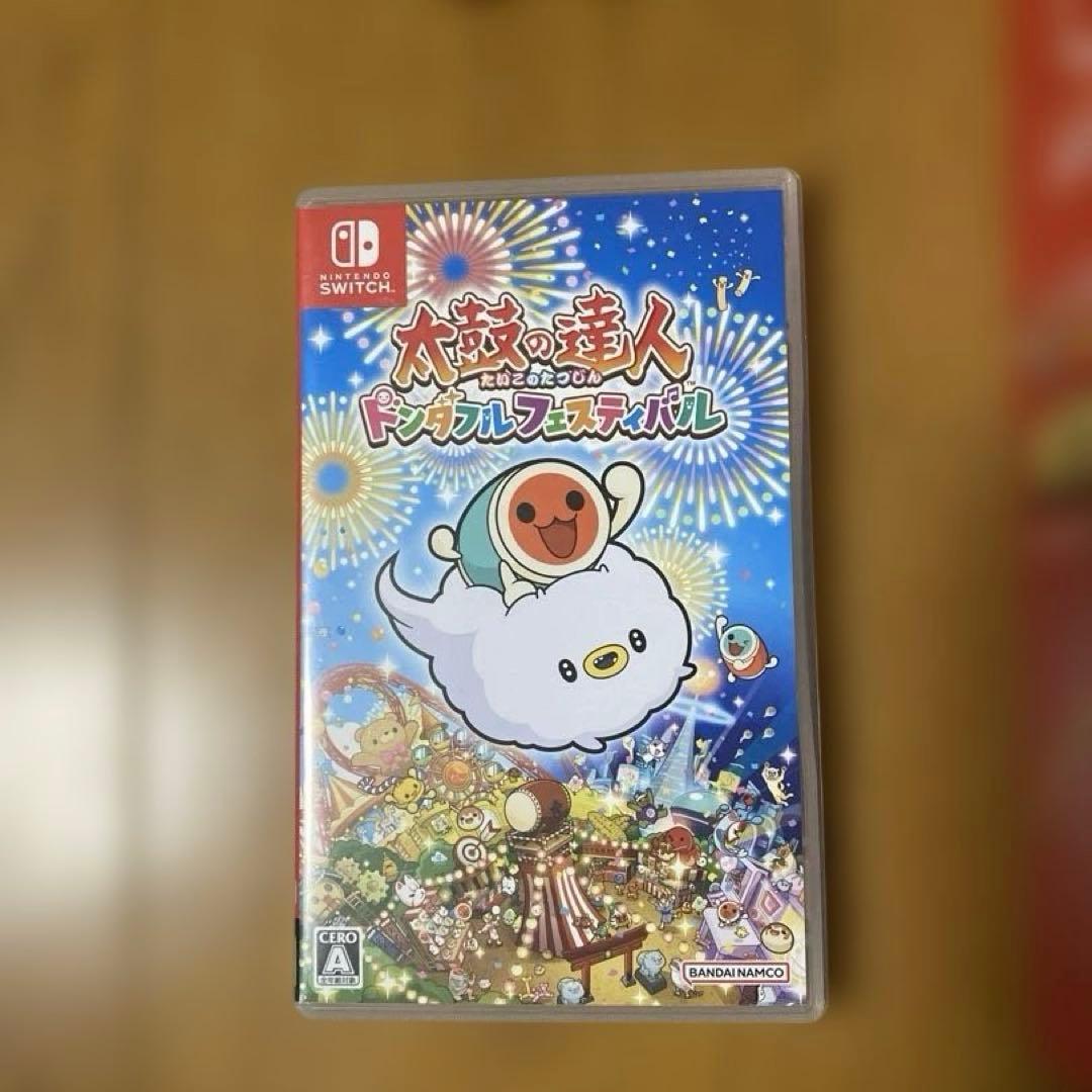 switchソフト 太鼓の達人 ドンダフルフェスティバル　太鼓とバチセット