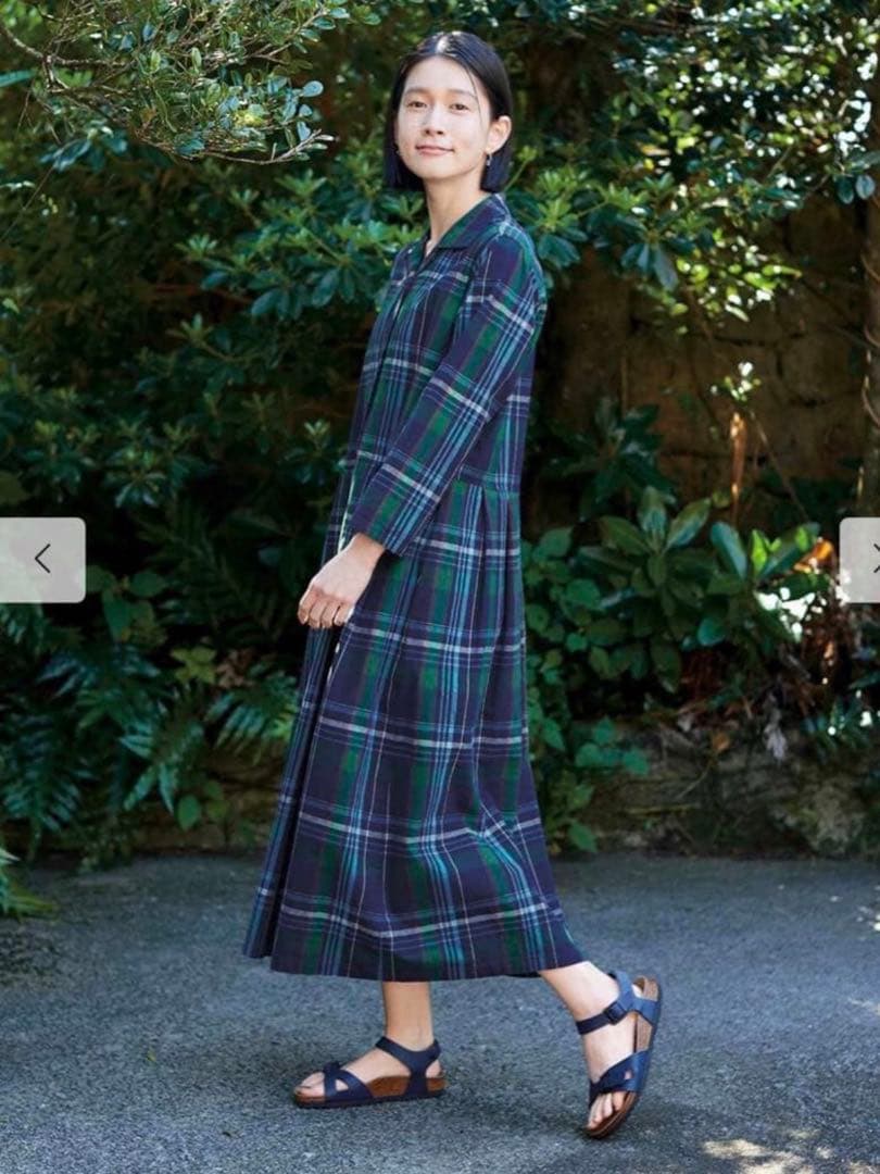 新品✨サニークラウズponさんマドラスチェックワンピ ¥8,690 秋冬【MP】